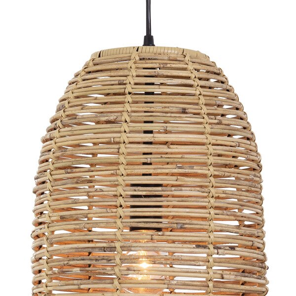 Monica Bamboo Basket Pendant
